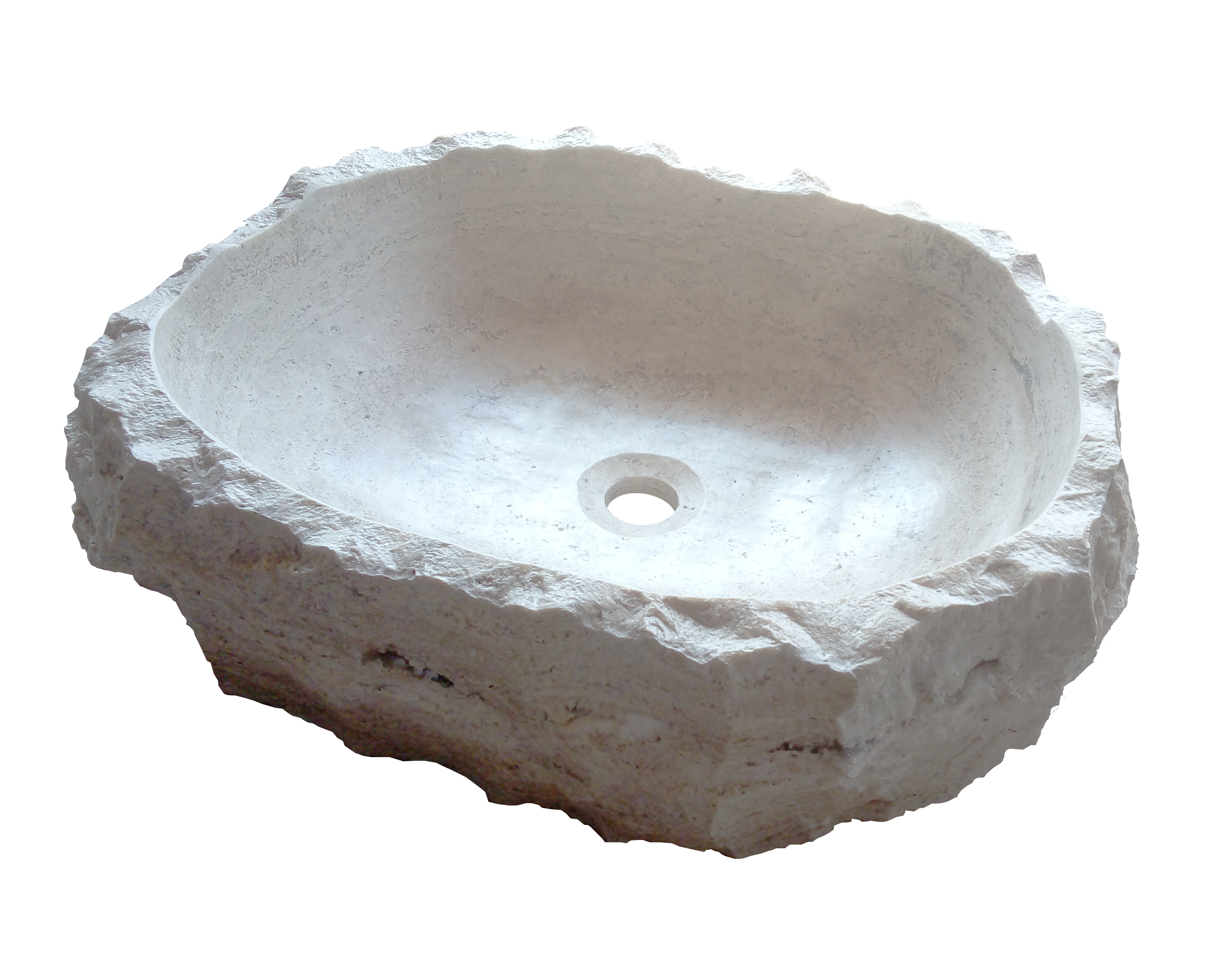 Lavabo Rústico Travertino Fiorito 20" x 16" x 5.5"