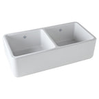 Shaws Original Two Bowl Fireclay Apron Kitchen Sink