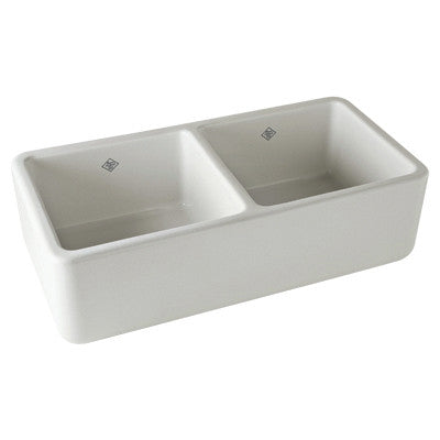 Shaws Original Two Bowl Fireclay Apron Kitchen Sink