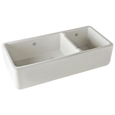 Shaws Original 1 1/2 Bowl Fireclay Apron Kitchen Sink