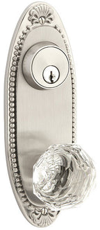 Emtek Oval con cuentas con llave Estilo