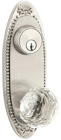 Emtek Oval con cuentas con llave Estilo