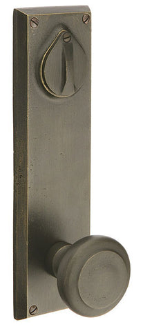 Emtek Sandcast rectangular con llave Estilo