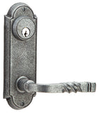 Emtek Acero Forjado con llave Estilo