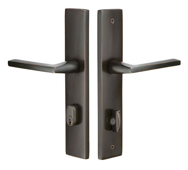 Emtek Stretto Moderna Rectangular Con Llave