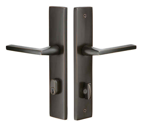 Emtek Stretto Moderna Rectangular Con Llave