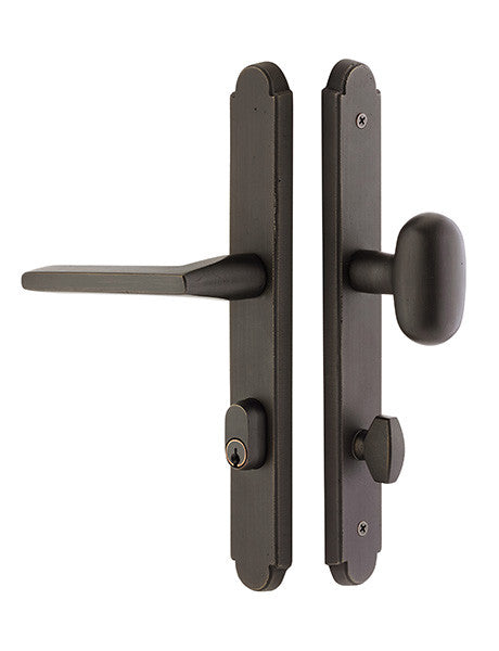 Emtek Sandcast Bronze Stretto with Archplat 11"