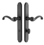 Emtek Sandcast arqueado Estilo Stretto Sin tecleada