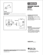 Delta Tesla™ Single Handle Wall Mount Lavatory Rough