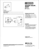 Delta Tesla™ Single Handle Wall Mount Lavatory Rough