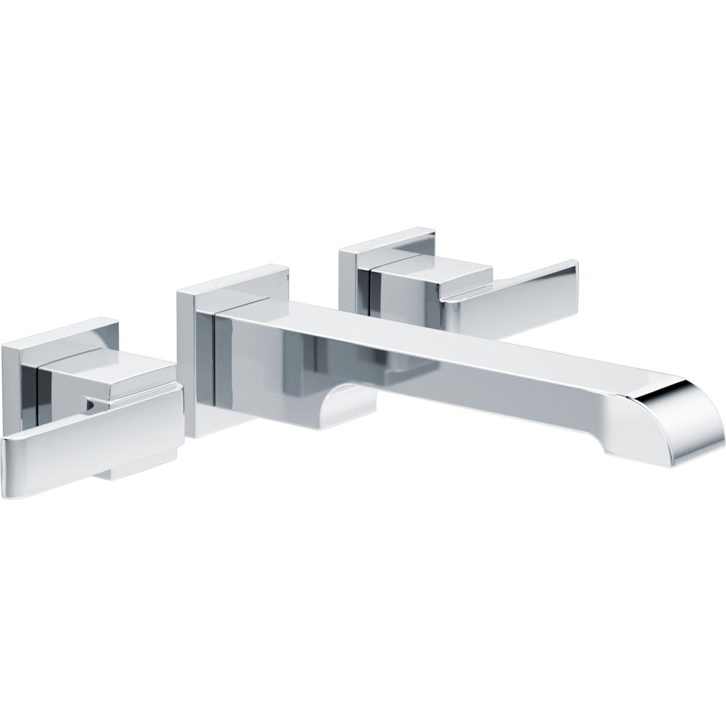 Delta Ara™ Llave de dos manijas de montaje en pared para lavamanos
