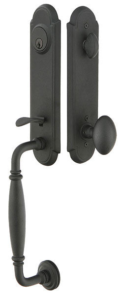 Emtek Monolithic with Normandy Grip Entrada