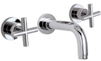 California Faucets Tiburon Grifo de Pared con Manerales de Cruz Corto