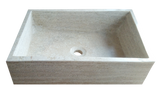 Lavabo Rectangular de Piso Travertino Fiorito