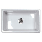 Shaws Classic Single Bowl Modern Undermount Fireclay Kitchen Sink
