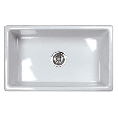 Shaws Classic Single Bowl Modern Undermount Fireclay Kitchen Sink