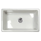 Shaws Classic Single Bowl Modern Undermount Fireclay Kitchen Sink
