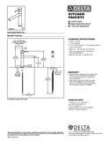 Delta Trinsic® Llave de combinación de una manija para cocina