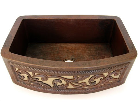 Voluta Curva Tarja Cobre con Mandil.