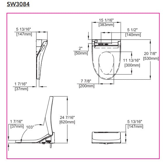 Toto bidet asiento washlet