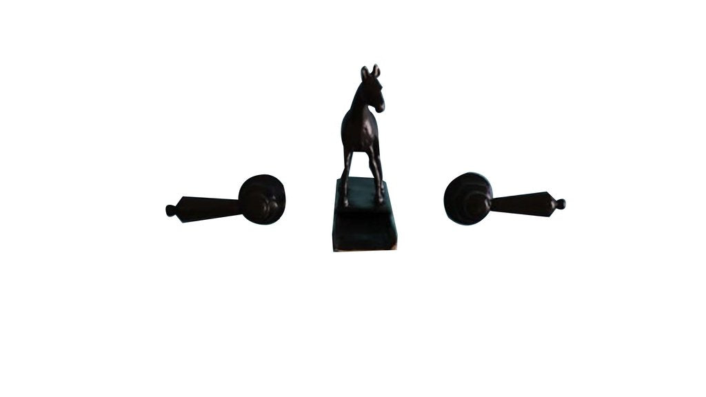 Dark Bronze Waterfall Horse Faucet Drinking or Standing Horse
