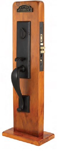 chapa para puerta bronce
