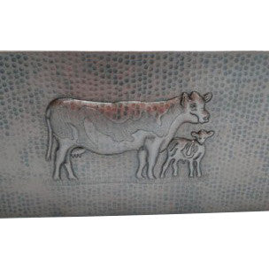 Vaca Tarja Cocina Cobre con mandil