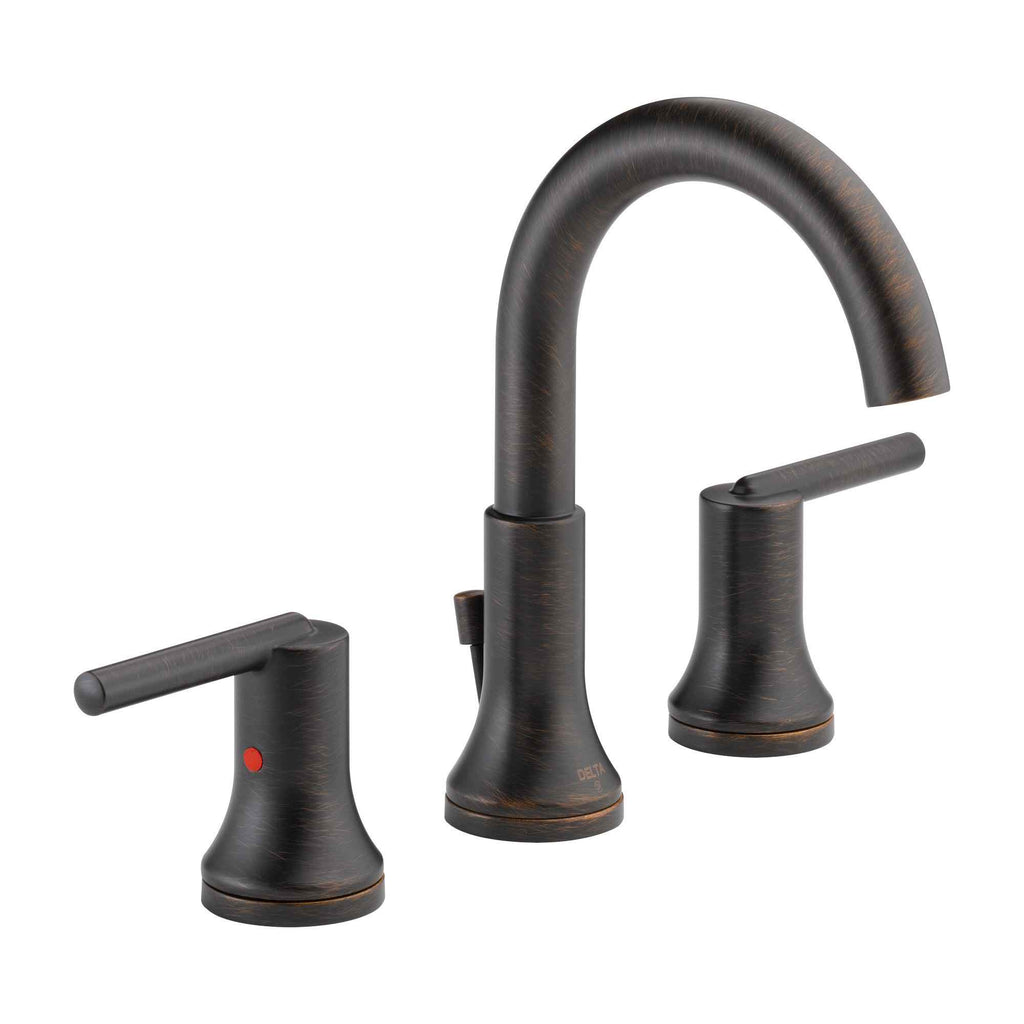 Delta Trinsic® Widespread Lavatory Faucet w/ metal pop-up