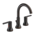 Delta Trinsic® Widespread Lavatory Faucet w/ metal pop-up