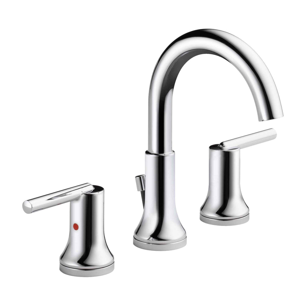 Delta Trinsic® Widespread Lavatory Faucet w/ metal pop-up