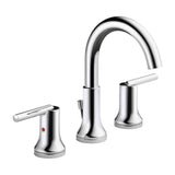 Delta Trinsic® Widespread Lavatory Faucet w/ metal pop-up