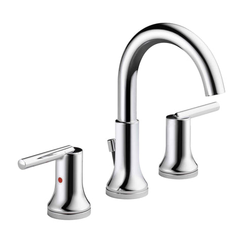 Delta Trinsic® Widespread Lavatory Faucet w/ metal pop-up