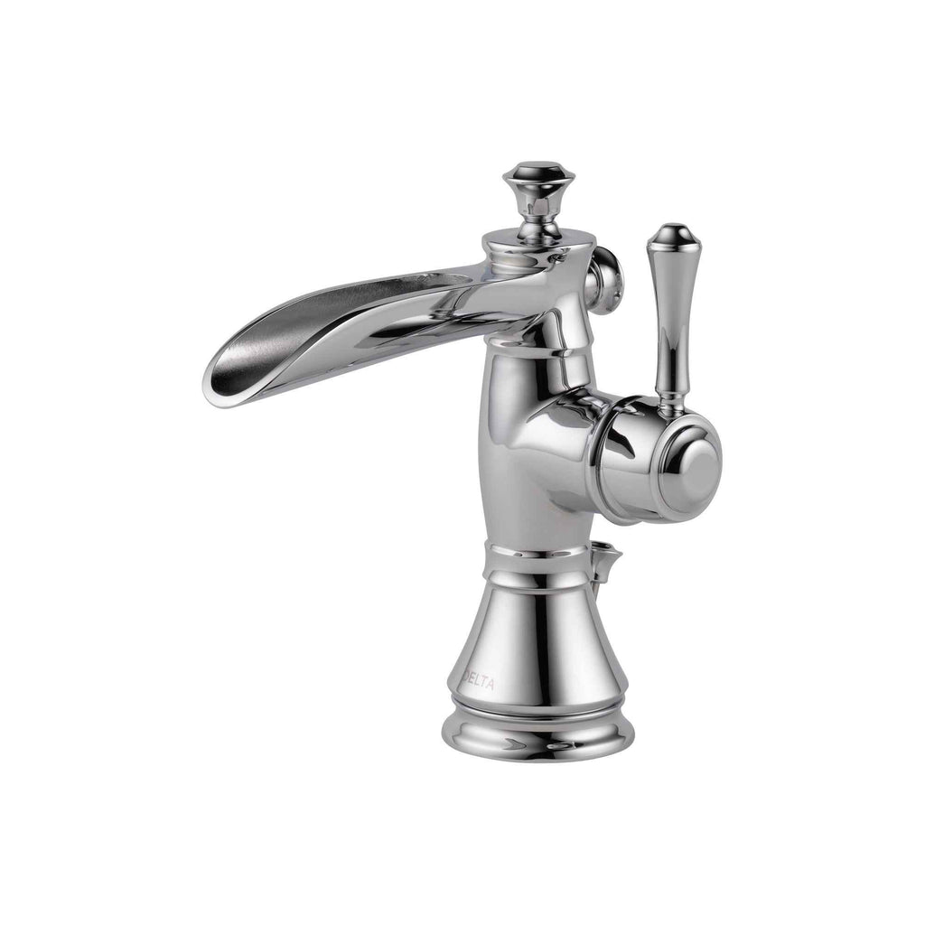 Delta Cassidy™ Llave de un orificio y una manija con tubo de salida de canaleta