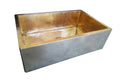 Nefertiti Fregadero de latón rectangular con mandil