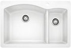 Granito fregadero para cocina doble cubetas 