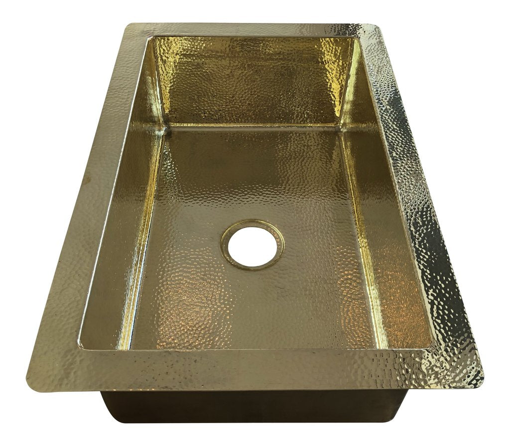 Brass Kitchen sink undermount deep