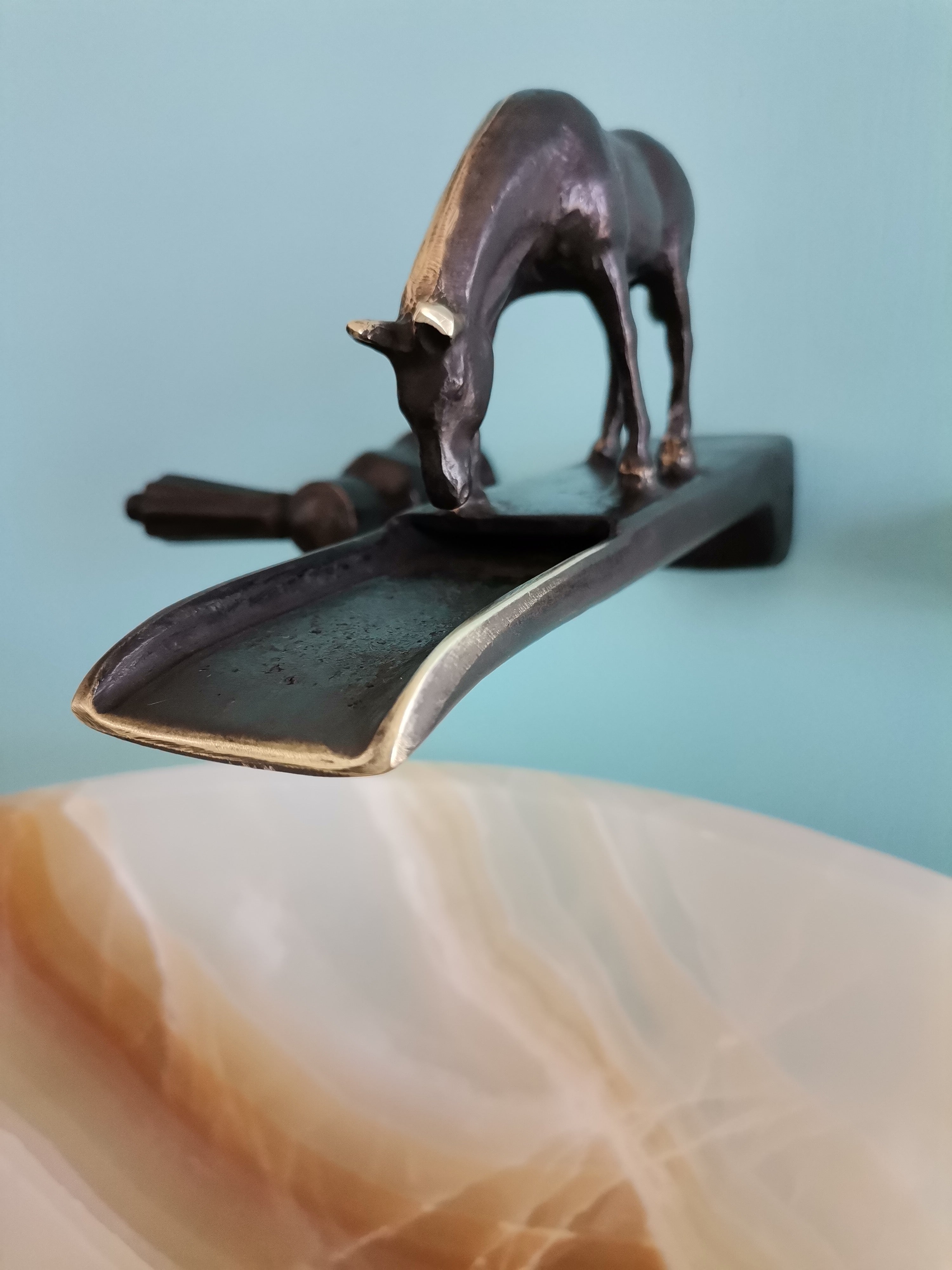 Dark Bronze Waterfall Horse Faucet Drinking or Standing Horse
