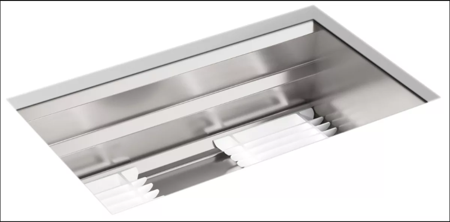 KHOLER K-23651-NA Fregadero de cocina de una base de acero inoxidable de 29 pulgadas