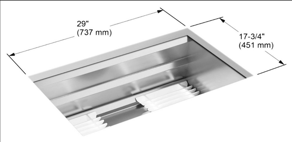 KHOLER K-23651-NA Fregadero de cocina de una base de acero inoxidable de 29 pulgadas