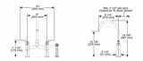 Grifo de puente con tubo de arco y manija industrial - LITZE®
