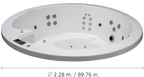 Aqua Spa Paridise con Gabinete en Madera Teca
