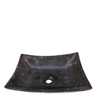 Violeta Lavabo Sobreponer Rectangular Con Puntos