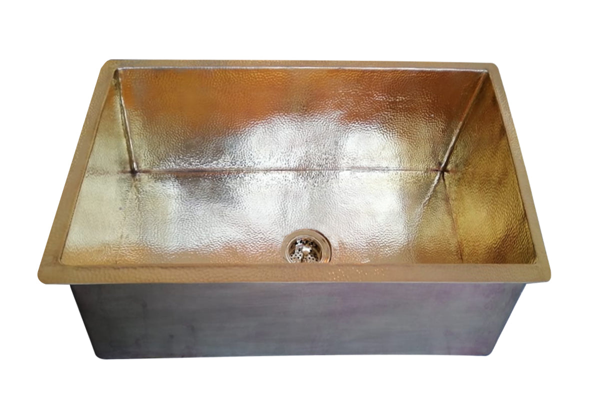 Brass Kitchen sink undermount deep